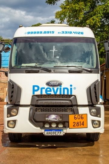 Veículo da frota da Previni, em registro do acervo da empresa