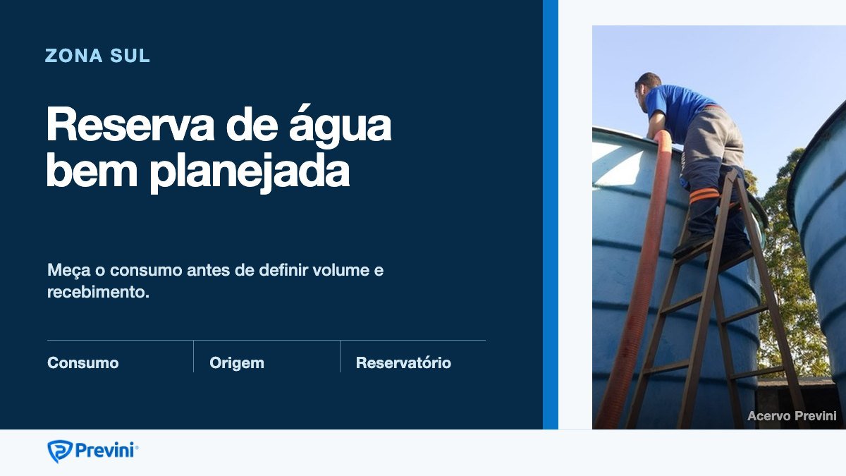 Entrega de água potável na Zona Sul de Porto Alegre: planeje a reserva