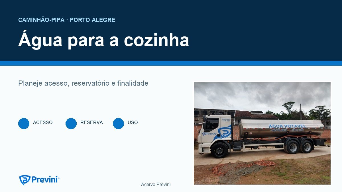Caminhão-pipa em Porto Alegre para restaurantes: como planejar água potável sem interromper a cozinha