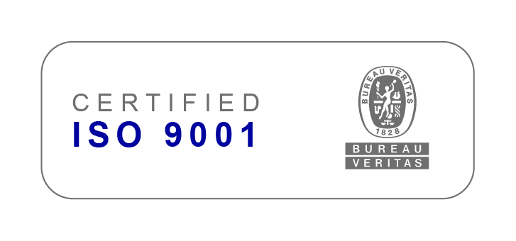 Amostra da marca de certificação ISO 9001 do Bureau Veritas