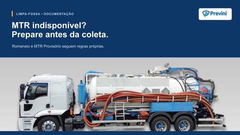 Limpa-fossa em Porto Alegre: e se o sistema MTR ficar indisponível?